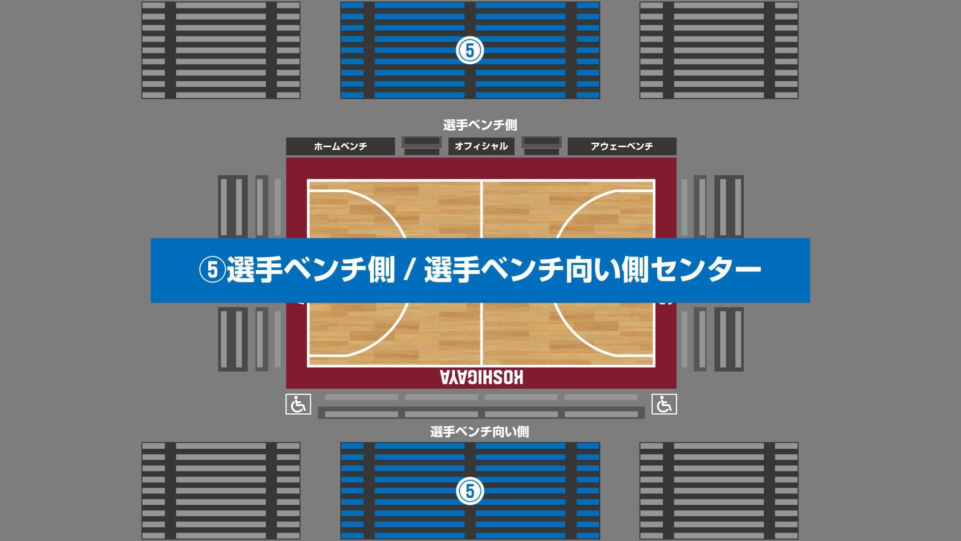 選手ベンチ側/選手ベンチ向い側 センター