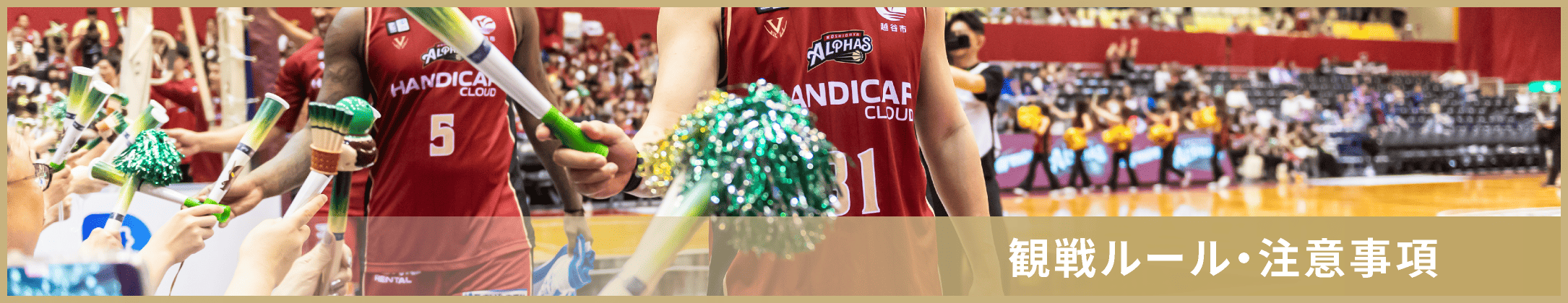 観戦ルール・注意事項